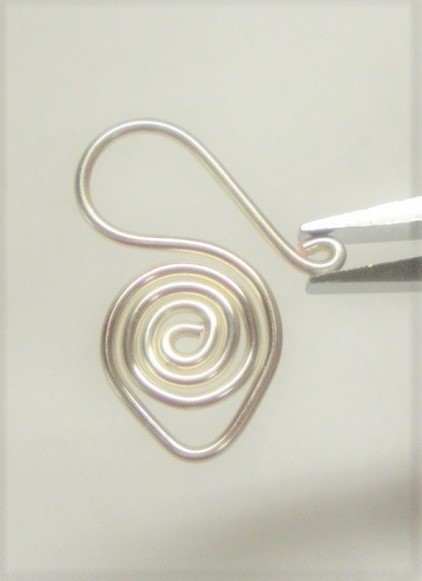 Judy Larson's Wire Basics - Simple Swan Hook - , Findings & Components, Toggles & Clasps, Earwire & Headpin, Coiling, Coiling Wire, Wire Coiling, coiled wire swan hook